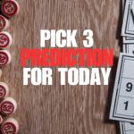 a picture showing pick 3 prediction for today